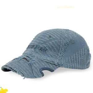 Designerhüte Hip Hop Hut Luxury Baseball Cap Mens Blue Cotton Revival Fleece zerkratzt Entenzunge Hut