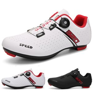 Calçados novos homens sapatos de ciclismo SPD Speed Road Cycling Sports Shoes Road com sapatos de corrida de trancas homens MTB Mountain Offroad Sapatos de ciclismo