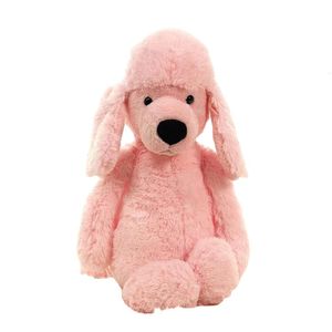 Factory fofo luxuoso poodle rosa cachorro de pelúcia brinquedo macio