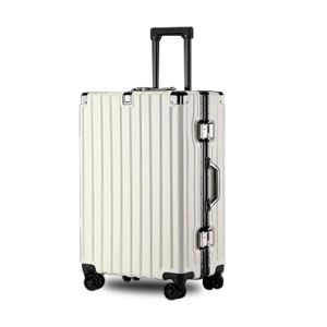 Bagage varm försäljning bagage tyst universell hjul dra stång resväska lätt aluminium ram vagn väska stor storlek 20''24''30 '' tum