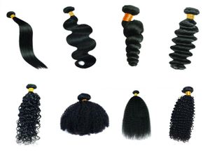 9A 100 Human Hair Bundles Peruansk mjuk kropp Rätt Löst våg Hår 1 bit endast 828 tum naturlig färg Non Remy Hair Extens9532316