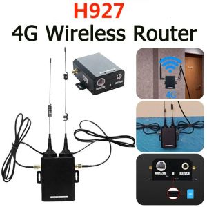 Routers H927 WiFi Router Industrial Grade 4G LTE SIM Card Router 150 Mbps med extern antenn Support 16 WiFi -användare för utomhus