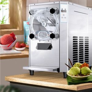 Yapımcılar Sabit Dondurma Maker Ticari 1300W Sphericity 6L Kafeterya Mekanik Gelato Makinesi