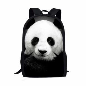 Сумки милый панда печатный рюкзак для мальчиков Back Back Back School Sackbel Kidsack Студент Книжная сумка мода Многофункциональные рюкзаки