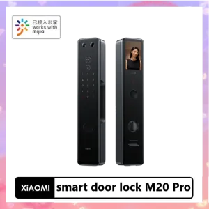 Kontroll Xiaomi SMART DOOR LOCK M20 Pro AI 3D Struktur Ljusborste ansikte Lås upp variation av låsningsmetoder fungerar med Mihome -appen