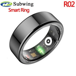 R02 SMART RING wielofunkcyjny krok do śledzenia zdrowia tętno Monitorowanie tlenu Wodoodporny mężczyźni Kobiety Sleep Fitness 240412