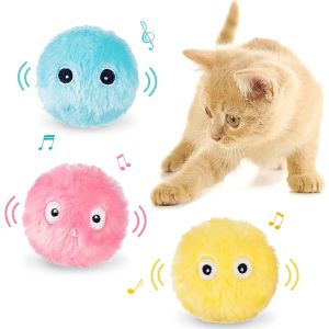 Toys Smart Fluffy Plush Plush Ball Giocattoli Cinghiari interattivi Cinghiari Cat Kicker Toys 3 LIGHELIKEan suoni animali divertenti Kitty Kitty Toys