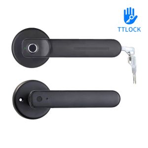 Controllo app TTLOCK Remoto Controllo Smart Fingerprint Lock Biometrics Electric BiMetrics Door With Key per la casa interna utilizzata