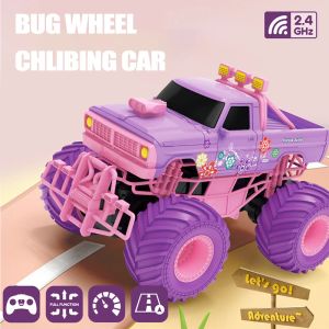 Car JJRC Q157 2.4G Climbing Remote Control Car Pink Purple Girl Toy RC Off Road Model Trucks Vehicle Children Toy Gift