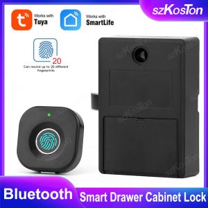 Controle Tuya Smart Gabinet Gabinete Bloqueio Eletrônico biométrico bloqueio de impressão digital App Smart Life Desbloqueie Remont Control Privacy Arquive Storage