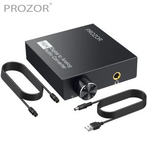 Convertitore Prozor 192KHz HIFI DAC SPDIF a 3,5 mm da 3,5 mm a audio analogico convertitore ottico Adattatore audio TosLink Audio CHIPEST AUDIO