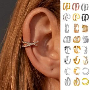 Punk Ear Clip Earrings For Women Jewelry Cuffs Without Hole Fake Piercing Earring Earcuff Cshape On Brincos 240410