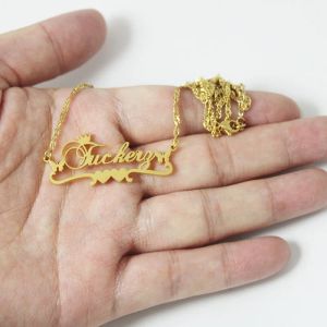 Halsband 2023 Ny design Anpassad smycken Namn Pendant Halsband Kvinnor Party Jewelry Gift