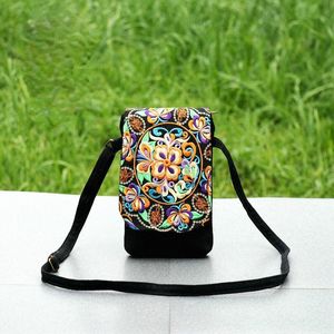 Lady Hell Phe Bag Crossbody Omuz Cüzdan Çantası Çanta Çantası Etnik Stil İşlemeli Çanta Tuval Çantası Retro Küçük C0QO#