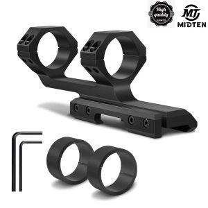 Scopes MidTen Cantilever Offset Dual Ring Scope Mount Dual Ring For Picatinny Weaver Rail 1 inch or 30 mm Diameter Tactical Hunting