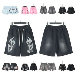 24ss Hellstar Shorts Mens Shorts Studios suona come il paradiso da uomo Donne di qualità oversize calzoni Hell Star Shorts Water Retro Wake Ak AK