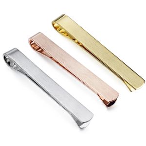 Klipp Hawson Men's Tie Clips Fashion Borsted Slitte Bar Pin For Skinny Tie Clamp Clas Clash Business Jewelry