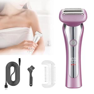 Trimmer elektrisk rakkniv för kvinnor bikini trimmer smärtfri dam elektrisk rakapparat våt och torr skam hårborttagning trimmer för underarmarm