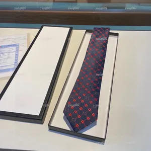 Gute Qualität Luxuskrawatten Herren Designer Krawatte handgefertigt gestrickt Seiden Krawatte Business Cravat Hals Bindungen Brandbox Geschenk High-End-Geschenk geben 24-4