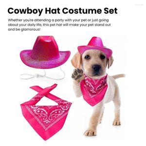 Odzież dla psa kowbojska kostka kostiumowa zestawu szalika regulowana klamra wygodna bandana na małą