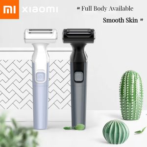 Clippers Xiaomi 2 in 1 elektrische Ruckehäer Epilator wasserdichte Haarentfernungsmaschine Frauen Bikini Schamhaarentferner Männer Körper Haar Trimmer