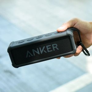 Akcesoria silikonowe dla Anker Soundcore 2 Przenośny głośnik Bluetooth, ochronna pokrywka podróżna z uchwytem i karabinem