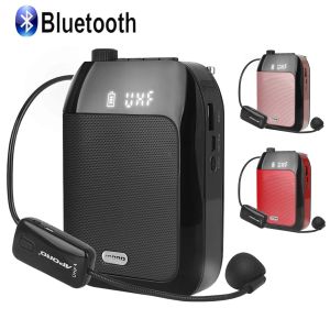 Megafono bluetooth uhf amplificatore vocale wireless portatile per insegnamento della guida del tour promozione udisk udisk megafono altoparlante