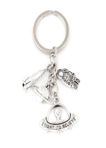 Rocket Spaceship Alien UFO Keychain Planet Astronaut Pendant Keyholder Fit Friend Gift Jewelry2045859