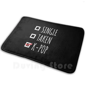 Mattor Singel Taken K - Kpop Fan Gift Soft Soft Non -Slip Mat Rug Carpet Cushion Korean Music and Chill