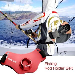 Rods Sea Fishing Fighting Belt Rod Holder Aluminum Alloy Adjustable Fishing Pole Waist Belt Tackle for Big Fish Top Waist Protection