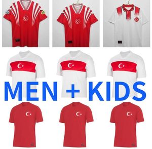 Homens Kit Kit 24 25 Jerseys de futebol Turkiye 2024 2025 Copa da Copa da Copa da Turquia Equipe Nacional Demiral Kokcu Yildiz Enes Calhanoglu Camisas de futebol kit