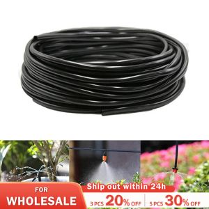 Bolsa 5m Buzina de irrigação por gotejamento preto Perfeito para sistema de irrigação de jardim DIY ou como tubulação de distribuição em branco para qualquer jardim