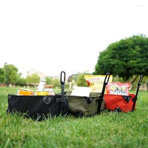 Storage Bags Outdoor Tissue Box Mini Rolling Cart Grocery On Wheels Foldable Paper Towel Holder Trolley For Shopping Camping