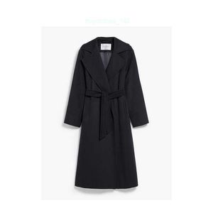 Brand Coat Women Coat Designer Coat MAXMARAS Manuela Classic Coat Dark Blue