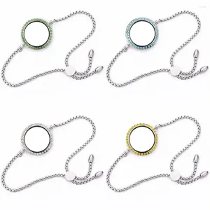 Charm Bracelets 1pcs 25mm/30mm Living Memory Floating Charms Glass Relicario Locket Bracelet Bangle Jewelry Accessories