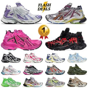 balengiaga shoes track runners 7 7.0 balenciagas Top Quality Designer Dress Shoes Uomini Donne Graffiti Luxury Trainers Mocassini Sneakers 【code ：L】