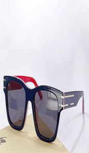 Populära kvinnor designer signatur s3U solglasögon mode fyrkantig twotone platta avtagbara lanyardglasögon trend vild stil ant8557662