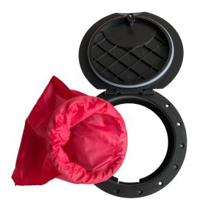 Accessories 28cm 11' Outer Diameter Nylon Hatch Cover Deck Plate Kit with Storage Bag for Marine Boat Kayak Canoe Fishing Dinghy