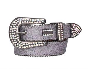 Designer B Belt Simon Burts für Frauen Männer glänzender Diamantgürtel schwarz auf blau weiß mehrfarbig mit Bling Geschenk 20223821396