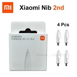 Tastiere 4pcs originale Xiaomi Smart Pen 2 pennino 2 ° per Xiaomi Mi Pad 5 6 Pro Tablet Stylus Pen 2 Punta magnetica di ricambio bianco Sostituisci pennini