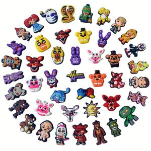 43Colors Halloween Horror Scary Game Animals Bear Anime Charms Wholesale Childhood Memories Game rolig present Cartoon Charms Shoe Accessories PVC Decoration Buckle