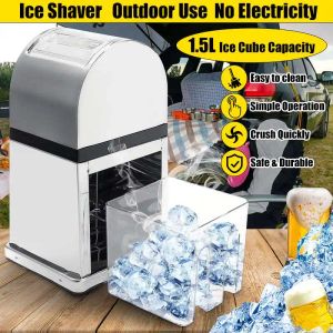 Shavers Portable Shaved Ice Machine Ice Block Breaking Machine Kitchen Bar Ice Blenders Tools Home Manual Ice Crushers Shaver Chopper