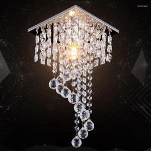 Ceiling Lights FRIXCHUR Crystal Chandelier Modern Flush Mount Light Fixture LED For Living Room Bedroom Restaurant Hallway