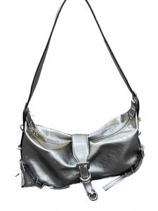 borsa a tracolla Sier per donne designer borse a motore vintage piccolo sacco mobile quadrato phe mobile femmina borsecinetto ascelle nera new n24u#