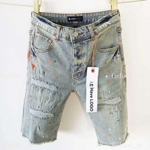 Purple Brand Jeans Designer Mens Jeans Shorts Pants Hip Hop Casual Short Knee Lenght Jean Clothing 29-40 Plus Size High Quality Shorts Denim Jeans 353