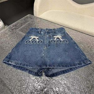 Luxury Women Blue Jeans Shorts Sexy Summer Short Pants Denim Trousers Casual Fashion Letter Jean Shorts