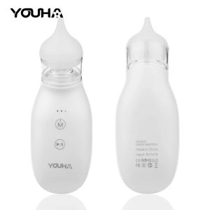 Aspiratorer# Youha Q2 Electric Baby Nasal Aspirator Nose Cleaner Nose Sucker med extra aspirator Tips för nyfödda spädbarn småbarn