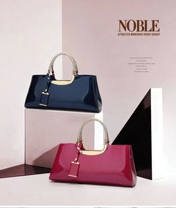 Fashion Light Glue Lacquer Leather Handheld One Shoulder Banquet Womens Bag