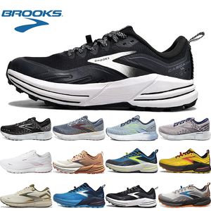 Designer Brooks Running Shoes Brooks Cascadia 16 Orange Green Yellow Bule Black Mens Womens bekväma andningsbara herrtränare Sportsneakers