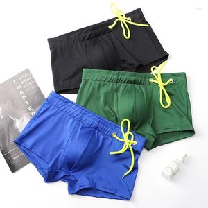 Underpants Men's Sexy Underwear Aro Pants Illuminated Swimming Trunks Built-in Cup For Relief To Avoid Awkwardness Youth Boxer Shorts